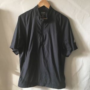 Adidas CLIMAPROOF Half Zip Short Sleeve Coat Sz M